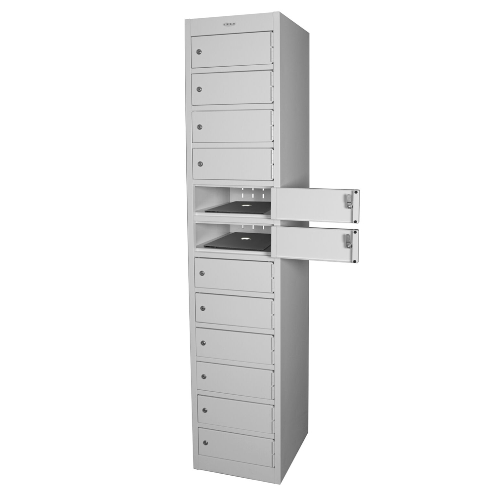 Steelco twelve door laptop locker