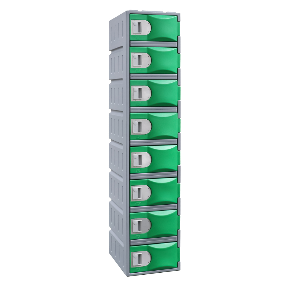 Plastic 8 door green