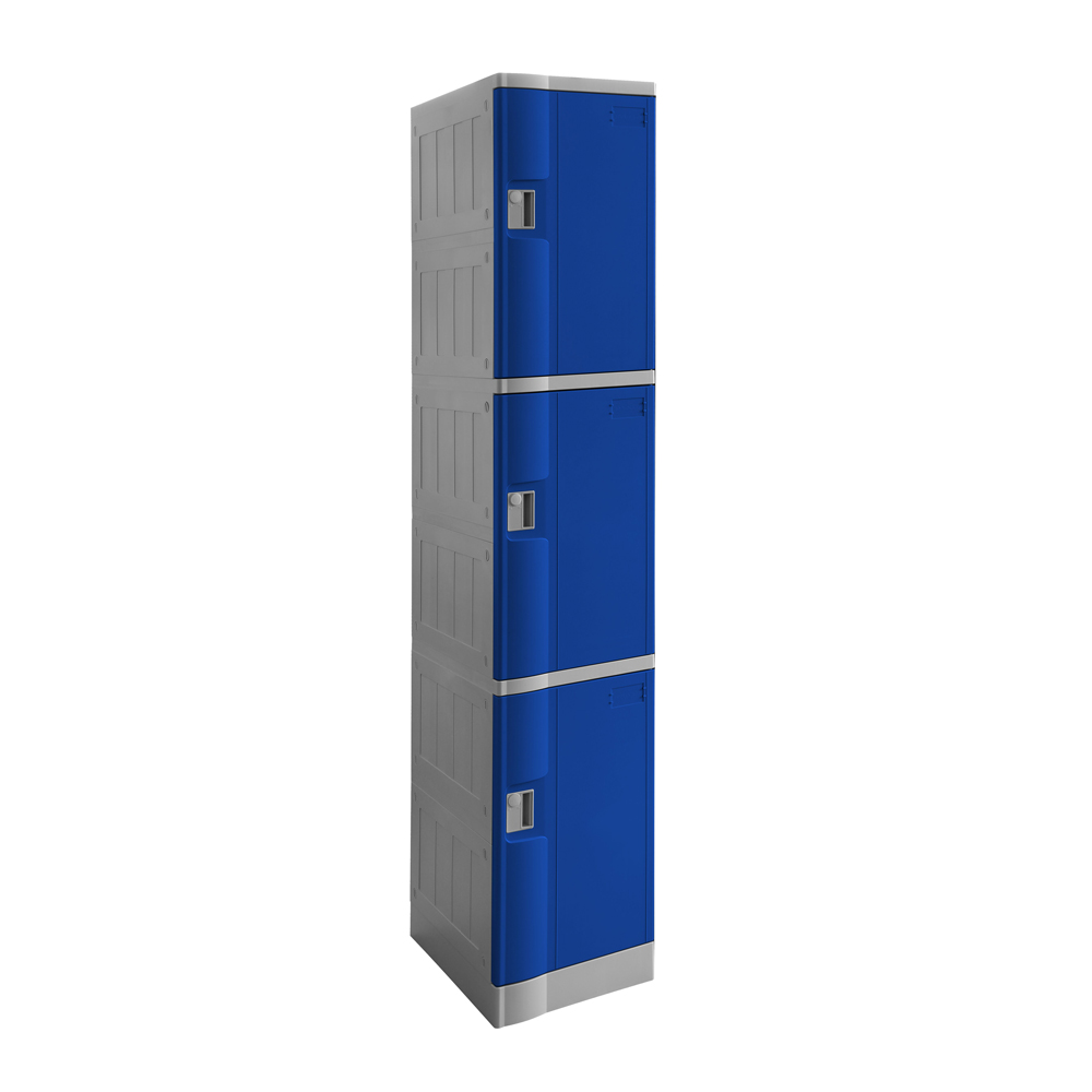 Steelco ABS Plastic Three Door Locker