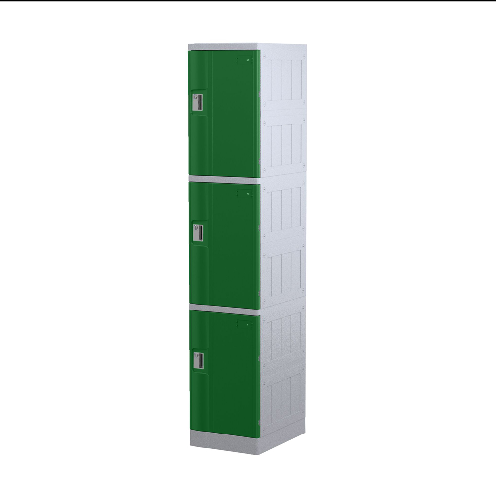 Steelco ABS Plastic Three Door Locker