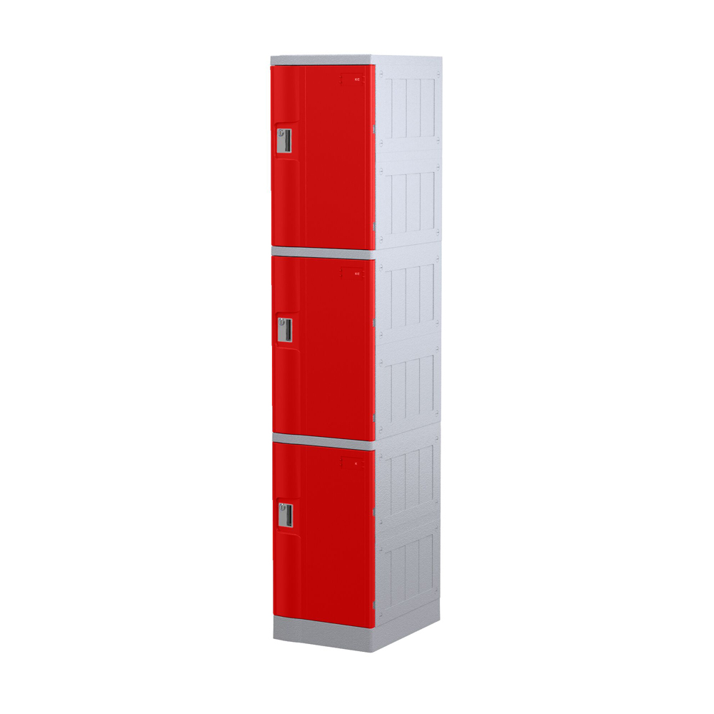 Steelco ABS Plastic Three Door Locker