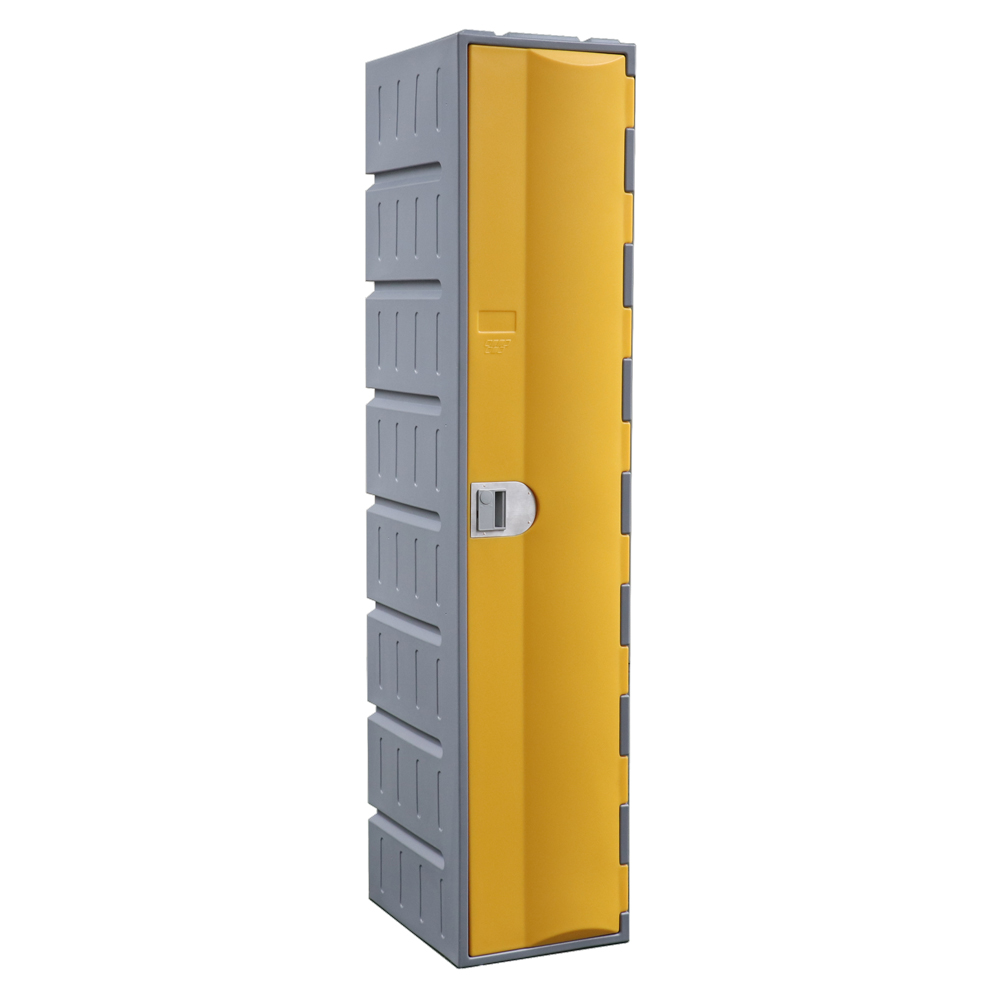 heavy duty plastic locker yellow 1 door