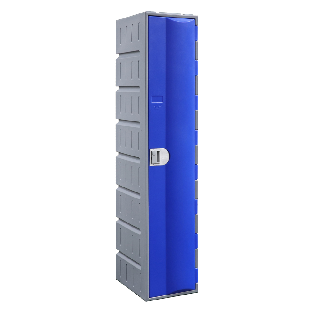 heavy duty plastic locker blue 1 door