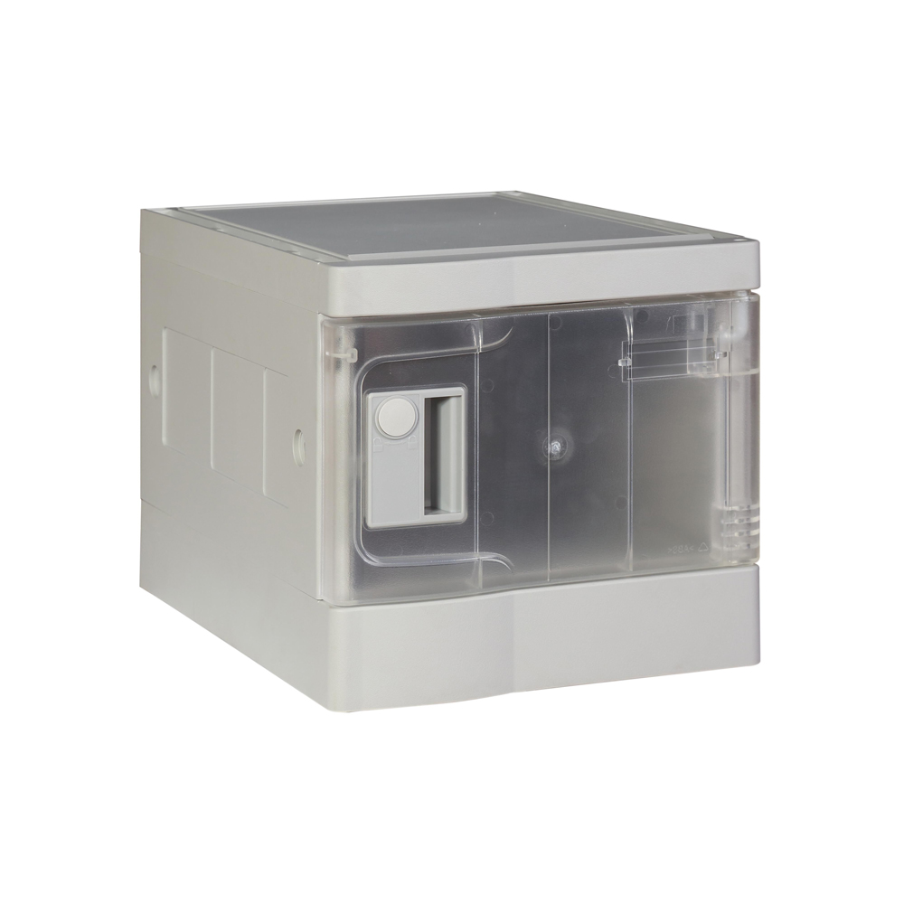 ABS Plastic Four Door Locker Clear Transparent