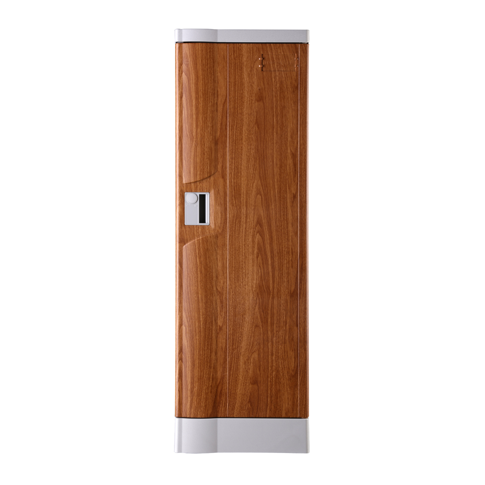 Steelco ABS Plastic Three Door Locker Woodgrain