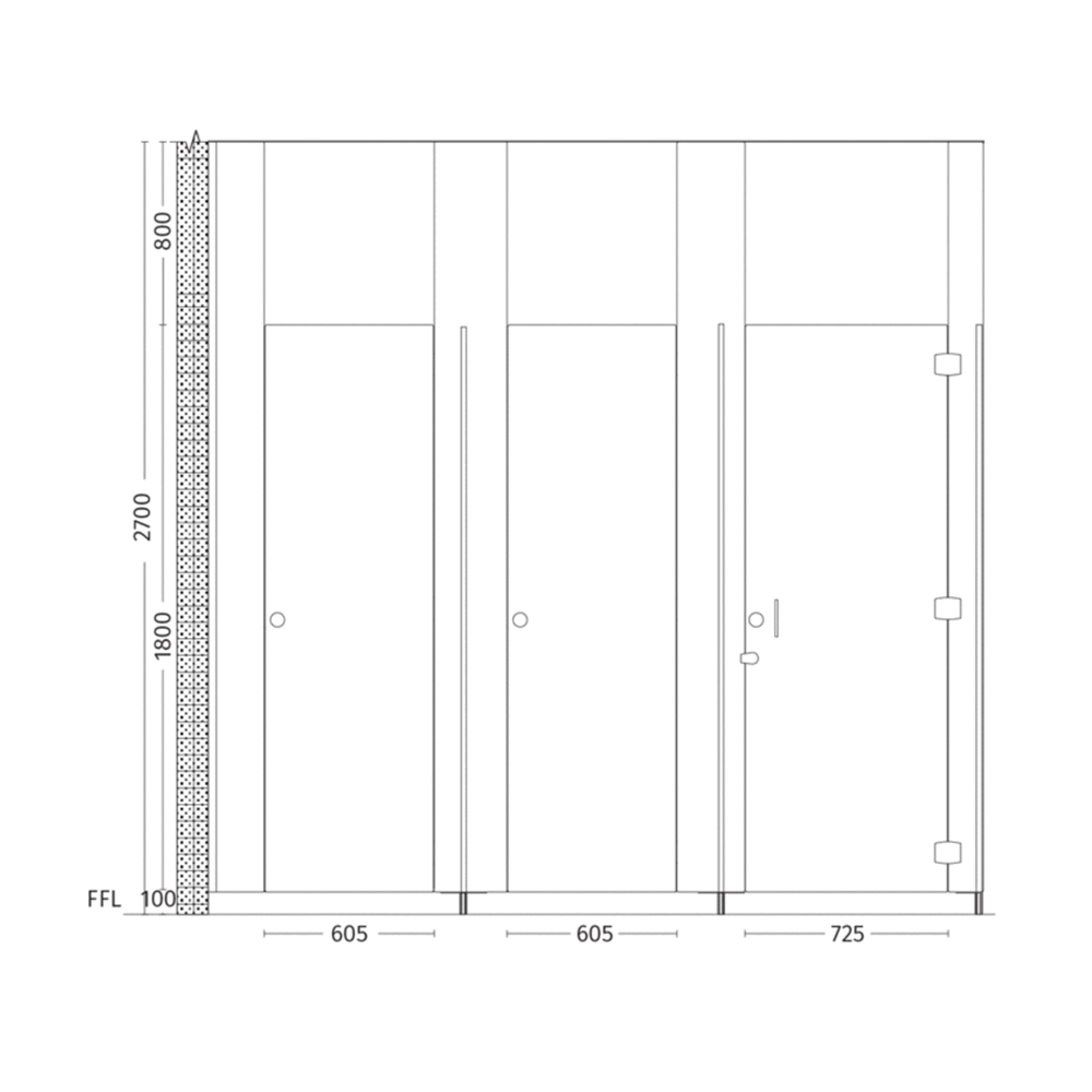 Capital Cubicle Partition Line Drawing
