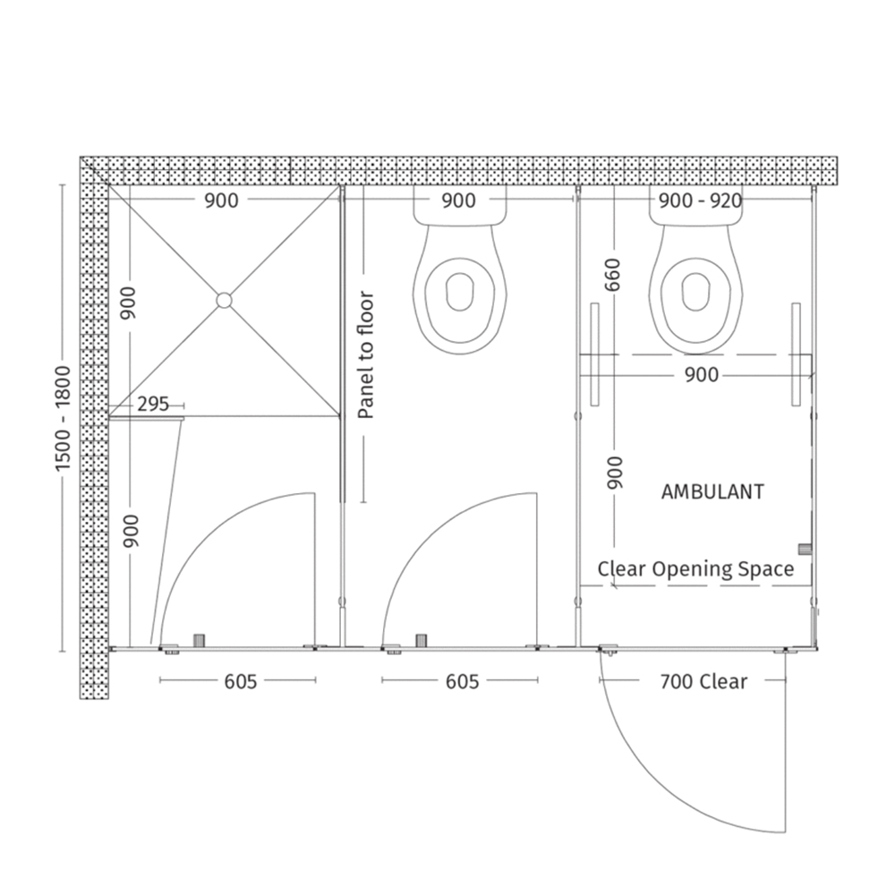 Capital Cubicle Partition Line Drawing