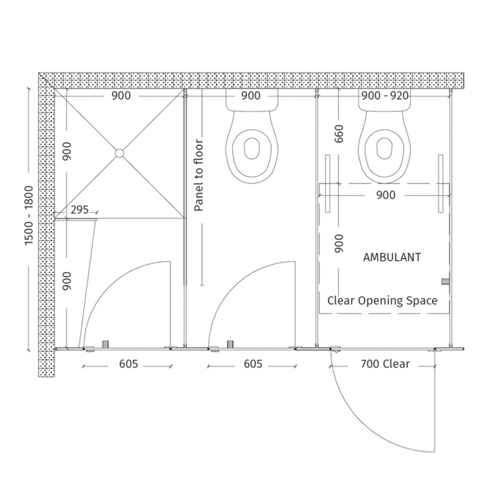 Provance Cubicle Partition Line Drawing