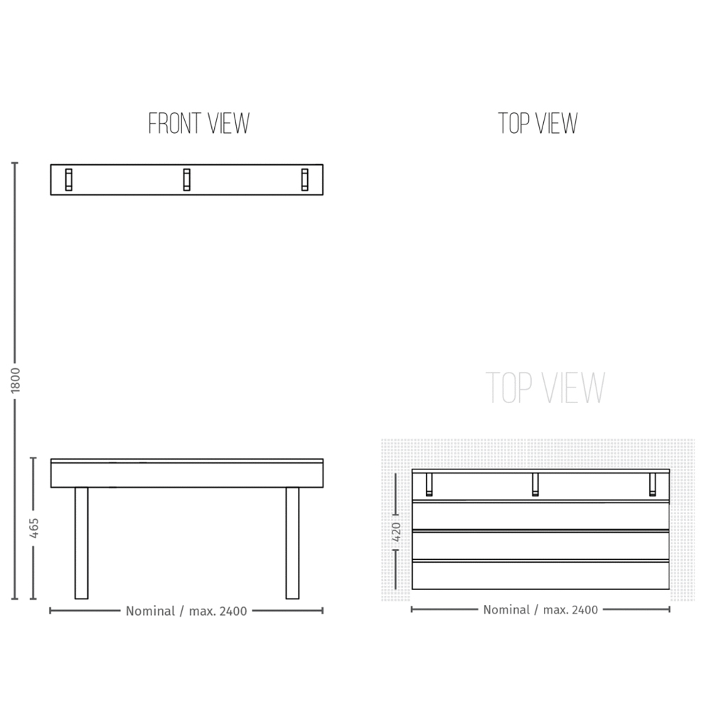 Wall Bench Seating