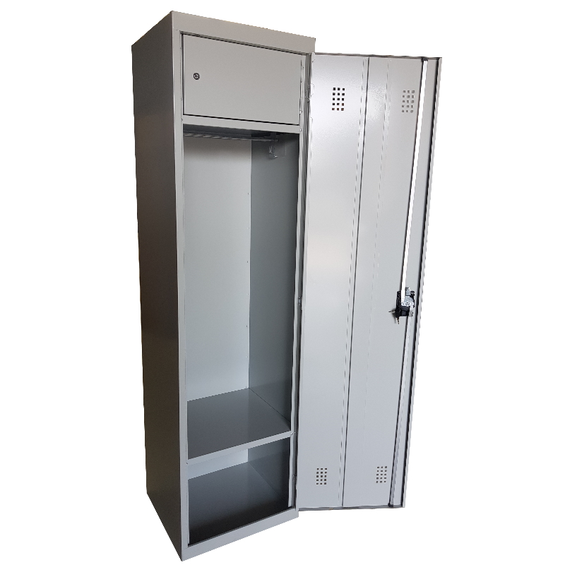 Police Personell Locker grey open door