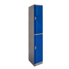two door ABS plastic locker in blue
