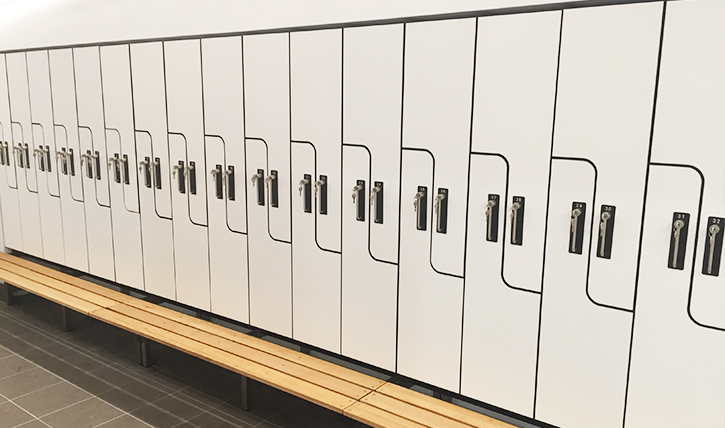 School Lockers with bench seat