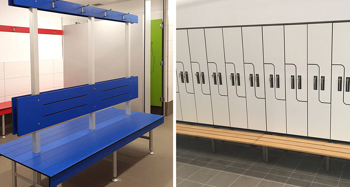 School Lockers and island bench seat