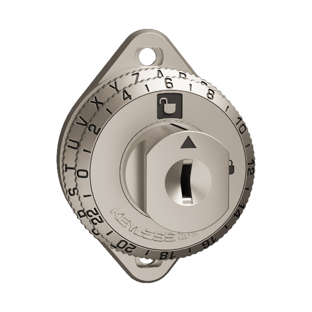 Keyless360 combo lock silver