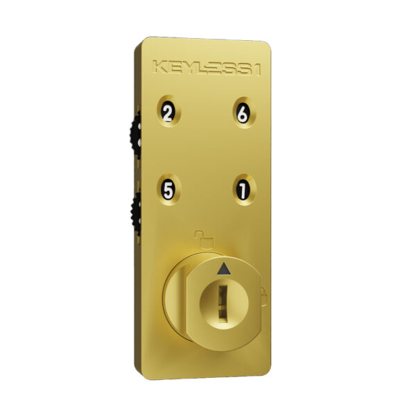 keyless1 lock in gold