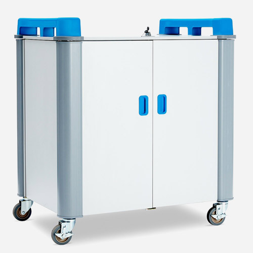 mobile device charging trolley