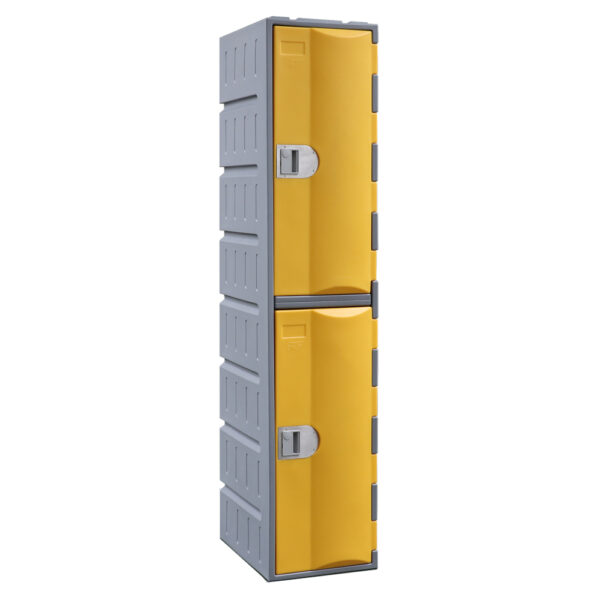 Steelco Heavy Duty Plastic Two Door Locker - Image 3