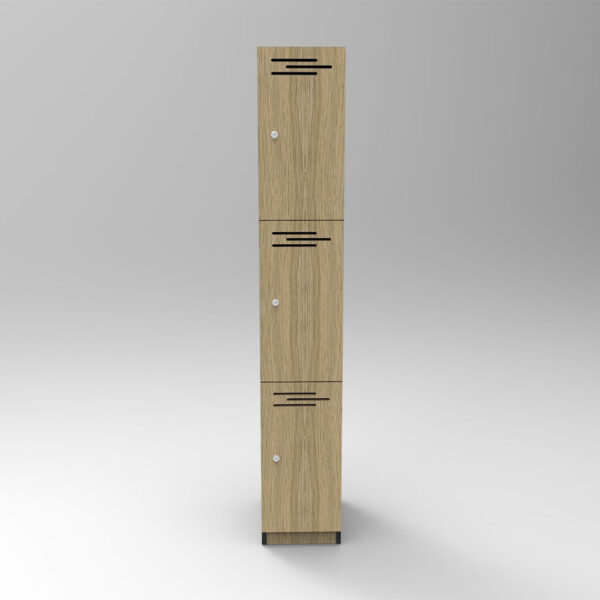 Three Door Melamine Locker - Image 8