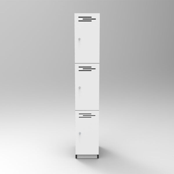 Three Door Melamine Locker - Image 9