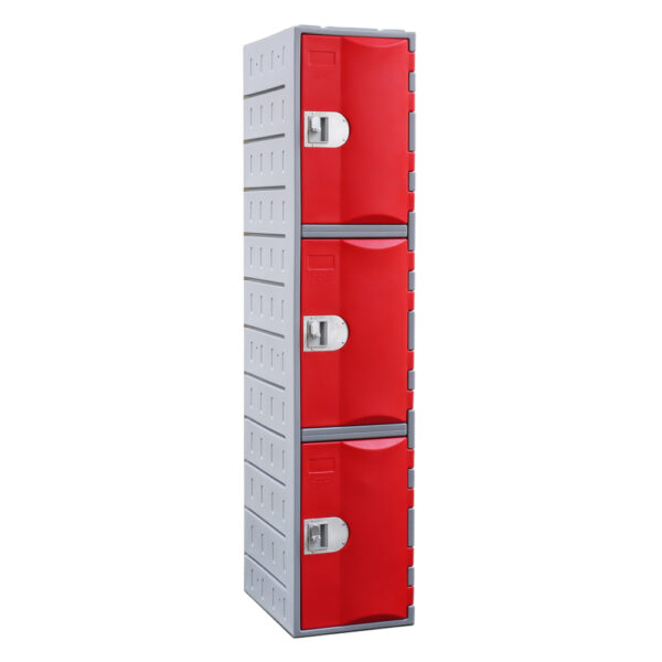Steelco Heavy Duty Plastic Three Door Locker