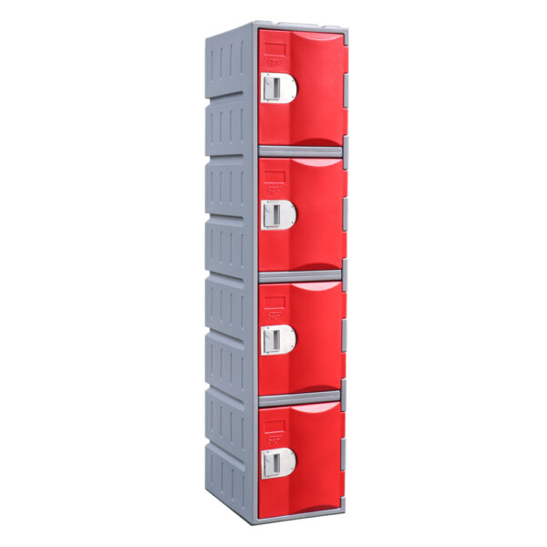 Steelco Heavy Duty Plastic Four Door Locker