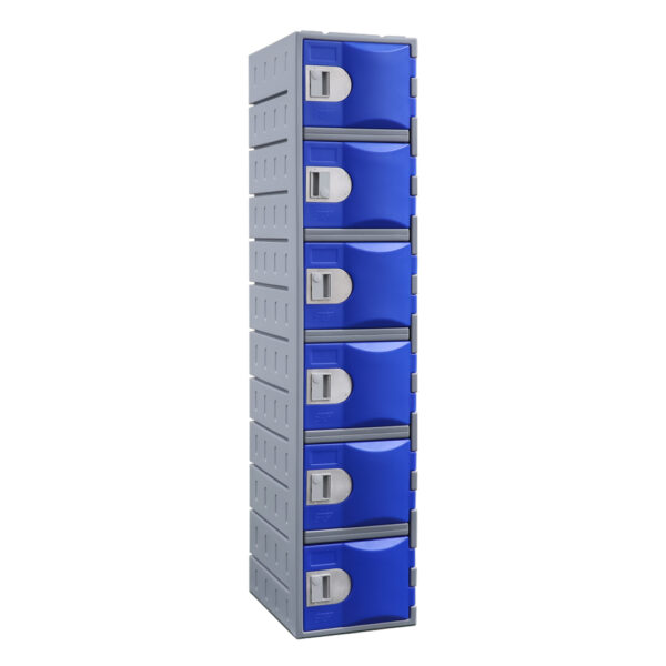 Steelco Heavy Duty Plastic Six Door Locker - Image 2