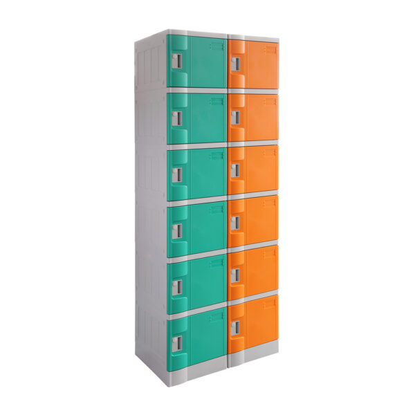 Steelco 6 Door ABS Plastic Locker - Triple - Image 5