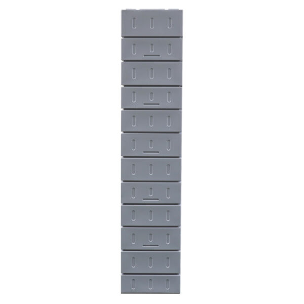 Steelco Heavy Duty Plastic Three Door Locker - Image 4