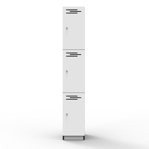 Three Door Melamine Locker - Image 3