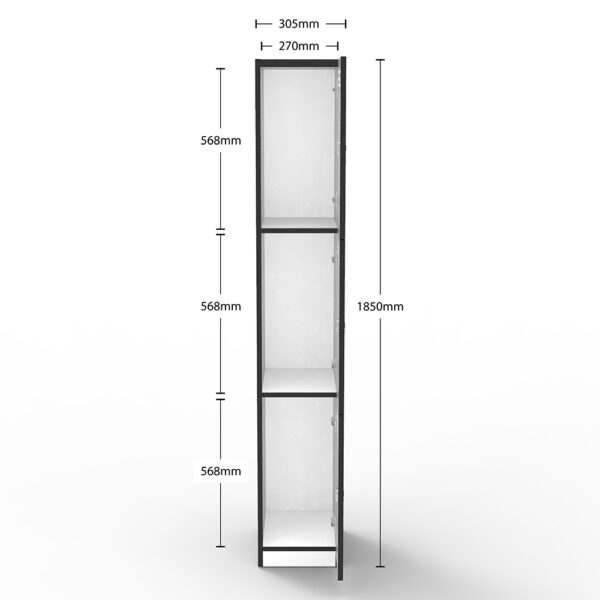 Three Door Melamine Locker - Image 4