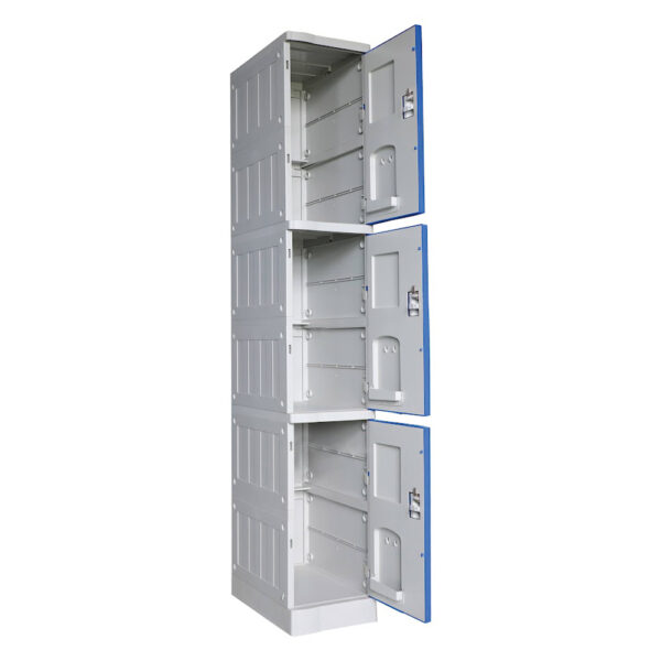 Steelco 3 Door ABS Plastic Locker - Double - Image 6