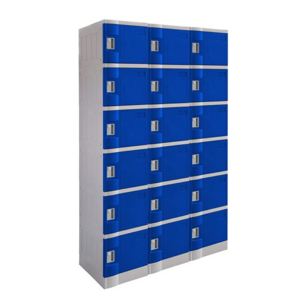 Steelco 6 Door ABS Plastic Locker - Triple