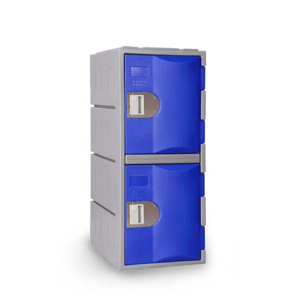 Steelco 2 Door Heavy Duty Plastic Locker - Half Height - Image 2