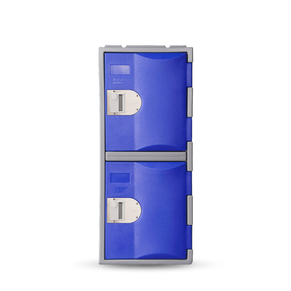 Steelco 2 Door Heavy Duty Plastic Locker - Half Height - Image 3