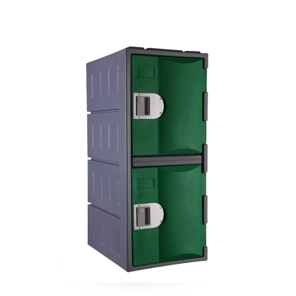 Steelco 2 Door Heavy Duty Plastic Locker - Half Height - Image 6