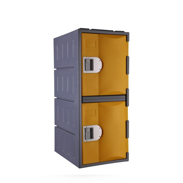Steelco 2 Door Heavy Duty Plastic Locker - Half Height - Image 4