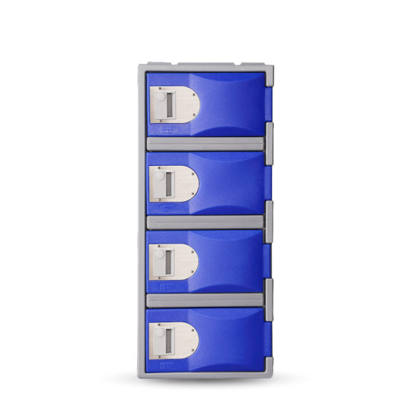 Steelco 4 Door Heavy Duty Plastic Locker - Half Height - Image 3