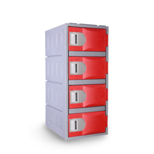 Steelco 4 Door Heavy Duty Plastic Locker - Half Height