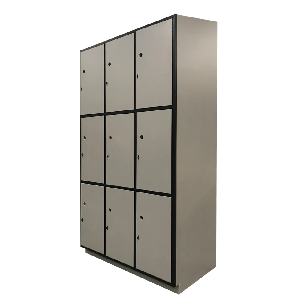 Steelco Hybrid Locker bank 3 wide 3 high