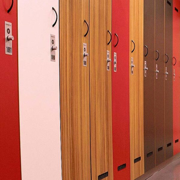 Ojmar OTS Basic RFID Lock on multicoloured lockers