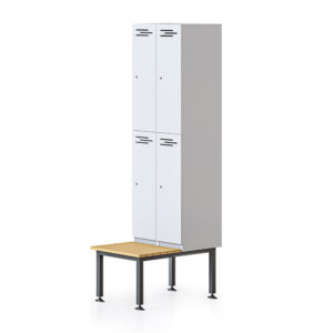 Bank of 2 Locker Seat + Stand