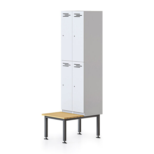 Bank of 2 Locker Seat + Stand