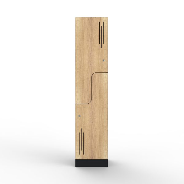 Steelco Laminate Locker Step Door Natural Oak